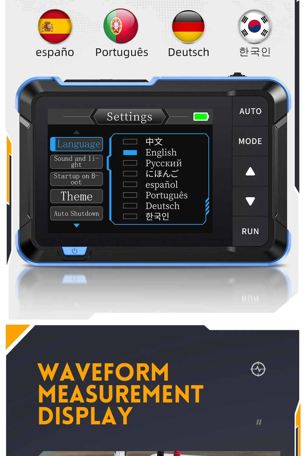 FNIRSI DSO152 TC3 Handheld Digital Oscilloscope With 200KHz/500kHz Bandwidth Supporting LCR Detection Signal Generator PWM Outpu