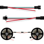 DC12V 24V WS2811 RGB LED Strip Individually Addressable 30/48/60/72/84 Leds/m Tape Light IP30/65/67 Waterproof Flexible Ribbon