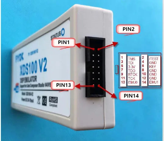 DSP Emulator XDS100-V2 JTAG Debugger Programmer with Isolation for TMS320 TI CCS ARM9 Cortex-A8