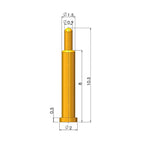 5Pcs Battery Spring Loaded Pogo Pin Connector SMD Needle PCB Height 2 3 4 5 6 7 8 9 10 11 12 13 14 16 17 18 22 MM Test Probe