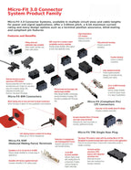 10Sets Micro-Fit 3.0 MM Receptacle Housing + Plug Shell Panel Mount Ear + Male Female Crimp Terminal 2 3 4 5 6 7 8 9 10 Circuits