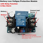30A Relay 12V/24V Battery Low Voltage Turn Off Anti-over Discharge Controller Protection Delay Switch Alarm Module