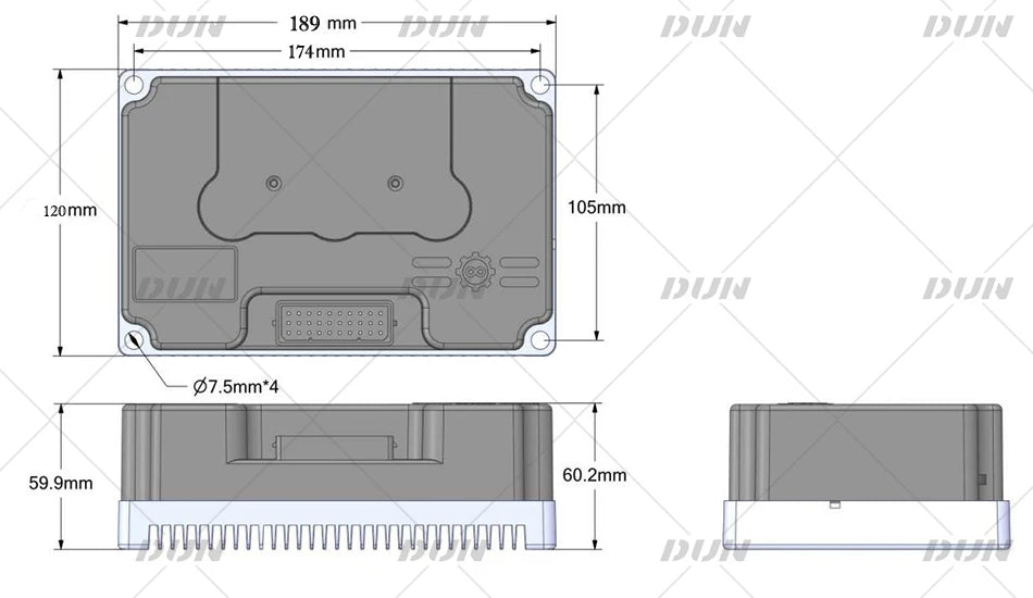 Nanjing Fardriver ND72680 48V-72V DC 350A Phase 680A Hall Sensor BLDC Motor Controller Motherboard