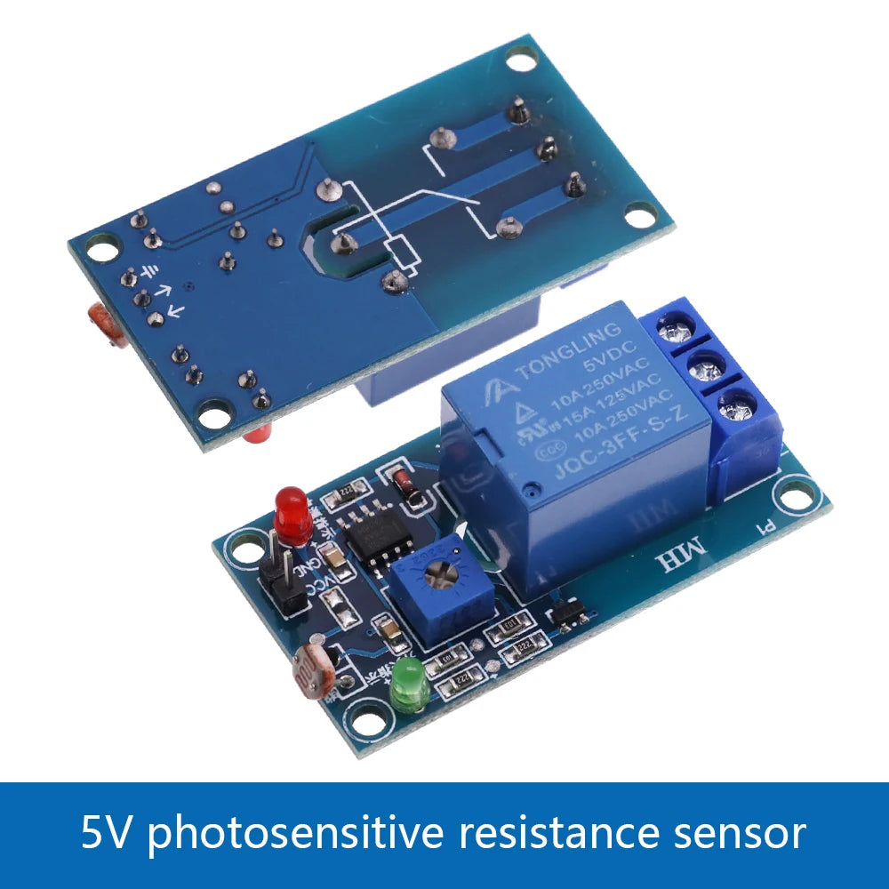 5V 12V Light Photoswitch Sensor Switch LDR Photoresistor Relay Module Light Detection Photosensitive Sensor Board For Arduino