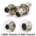 90 Degree Right angle BNC RF Coaxial Converter BNC Male Female to BNC Female with Nut Bulkhead  Adapter Wire Terminal  50 75ohm