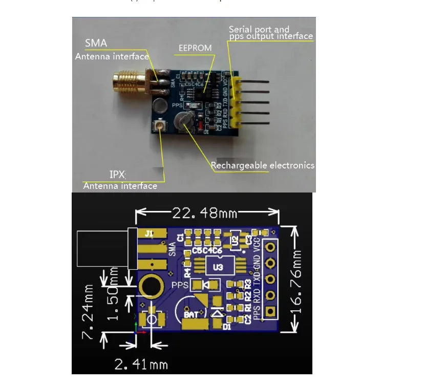 1~30Pcs NEO-6M 7M M8N GPS GNSS Module With SMA External Antenna Interface Satellite Position Board Compatible Arduino UNO STM32