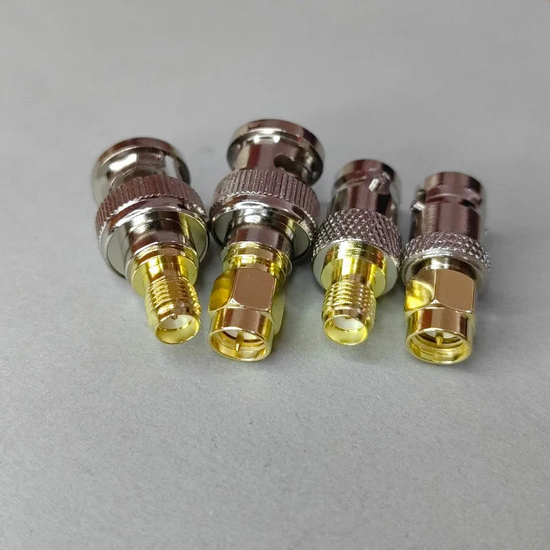 2PCS/1Set BNC to SMA Male/Female Connectors Adapter for Wireless LAN Devices Coaxial Cable WiFi or Handheld Radios