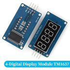 MGQH TM1637 4Bits / TM1638 / 74HC595 8 bit Digital LED Display Module 7 Segment 0.36Inch Clock RED Anode Tube Four Serial Driver
