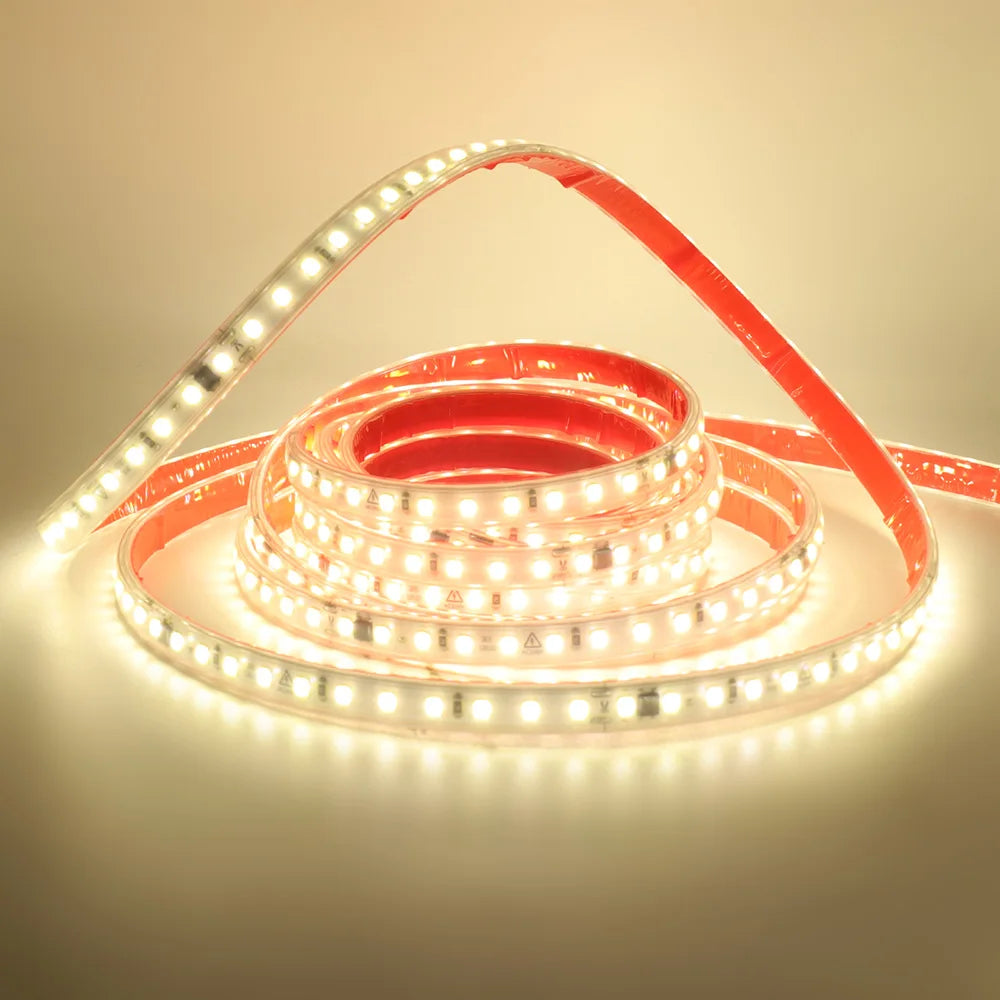 AC 2835 Led Strip Lights Dimmable 220V 230V 120 LEDs/m 0.5m 1m 2m 5m 10m 20m 50m Waterproof High Brightness Diode Tape Adhesive