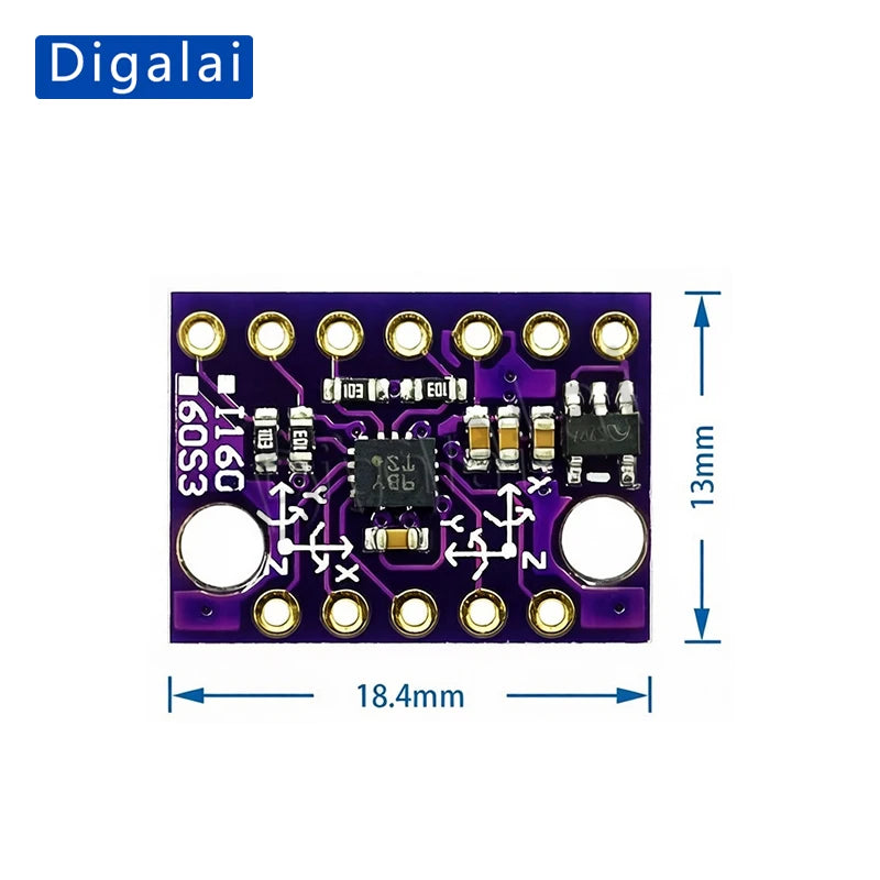 GY-BMI160 Module 6DOF 6-Axis Angular Velocity Gyroscope   Accelerometer Sensor IIC SPI