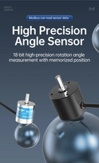 WitMotion JY-ME02 Rotary Absolute Encoder Digital High-Precision Angle Sensor 485 CAN Interface Power-Off Memory Angle Sensor