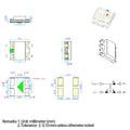 4000PCS/Whole Set Led Chip 0603 1615 Common Anode or Common Cathode RGB Red Green Blue Full Color