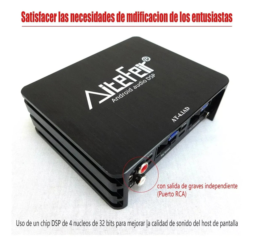 AiteFeir Android Car Audio DSP Amplifier 4-6 Channel Sound Processor with Wiring Harness for Car Stereo Upgrade