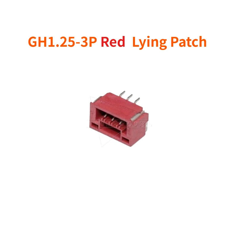 100PCS   GH1.25 Locking Connector with Buckle  2 3 4 5 6 8p Horizontal/vertical Mounting  Rubber Shell  Terminal