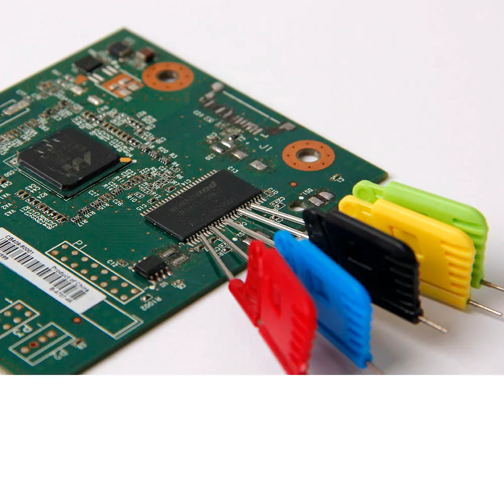 10PCS Universal IC Chip Micro IC Clamp SOP SOIC TSSOP TSOP SSOP MSOP PLCC QFP TQFP LQFP SMD IC Chip Pin Clip DIP Logic Analyzer
