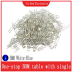 3mm 5mm LED Diode Assorted Kit White Green Red Blue Yellow Orange F3 F5 Leds Light Emitting Diodes Electronic Kit