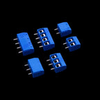 50PCS 2P-4P 5.0MM KF301 2P 3P 4P terminal blocks PCB splicing plug Blue KF301-2P KF301-3P KF301-4P