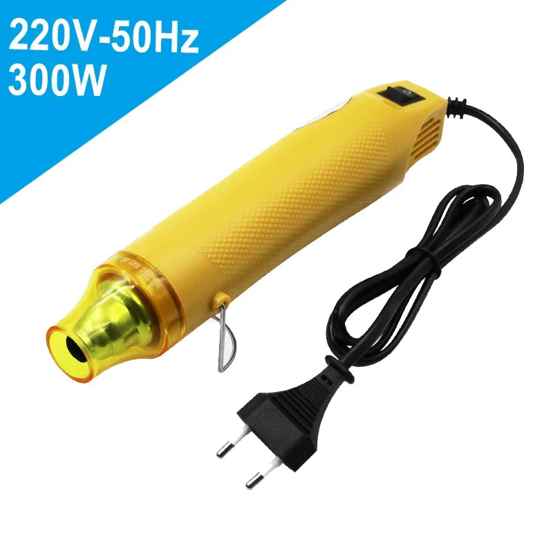 220V Hot Air Gun DIY Embossing Drying Paint Plastic Welding Tool 300W Soft Ceramic Raised Powder Relief Powder Hand Tool