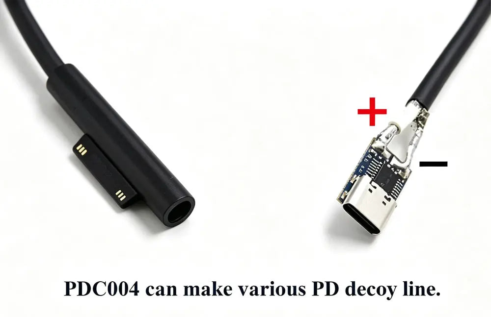 1-5pcs Type-C PD decoy module PD23.0 to DC DC trigger extension cable QC4 charger 9V 12V 15V 20V PDC004-PD