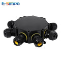 8Way Round IP68 Underwater Power Cord Junction Box 4-14mm M25 LED Fountain Lamp External Outdoor Light Wire Waterproof Cable Box