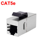1-4PCS Ethernet LAN Network Cable Adapter RJ45 Keystone Jack CAT7 CAT6A Shielded Modular Coupler with Latch CAT5e Connectors