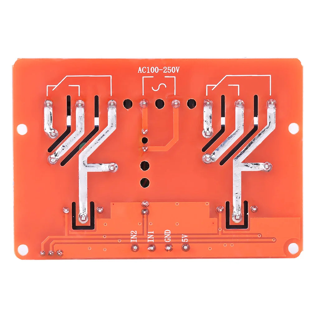 AC100V-250V 30A High Power 2-Channel Relay DC5V High low Level Trigger Switch Module