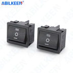 50PCS/LOT ABILKEEN KCD2-203 Plastic Rocker Toggle Switch 6Pin DPDT ON-OFF-ON Latching KCD2 Rocker Switch 16A 250VAC for Car Auto