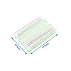 170 / 400 / 830 Tie Points Solderless Breadboard MB-102 BB-801 SYB-170 Prototype Universal PCB Jumper Dupont Test Bread Board