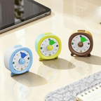60 Minutes Visual Timer Ultra Silent Visualization Countdown Alarm Clock Self-discipline Round/Square Kitchen Timer