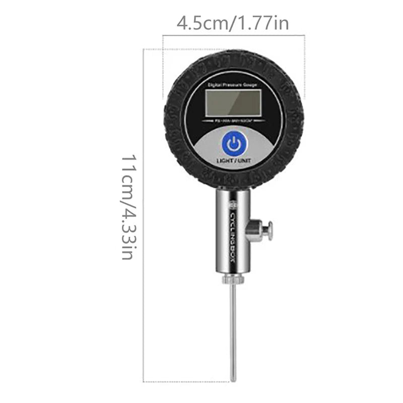 New Ball Pressure Gauge Digital Display Barometer 0-1.4BAR With Rubber Protective Cover For Football Basketball Volleyball