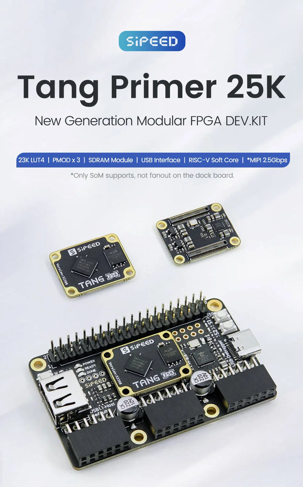 Sipeed Tang Primer 25K GOWIN  GW5A RISCV FPGA Development Board PMOD SDRAM