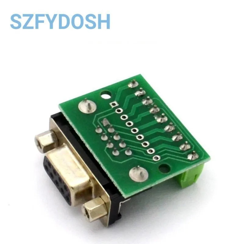 DB9 Male Female Adapter Signals Terminal Module RS232 RS485 Serial To Terminal 9-Pin 9-Hole Connector
