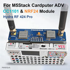 M5Stack Cardputer ADV RF Module 2-in-1, NRF24 & CC1101 Dual-Band Board, Enhanced Antenna Design, Stable 2.4G/433M Signal