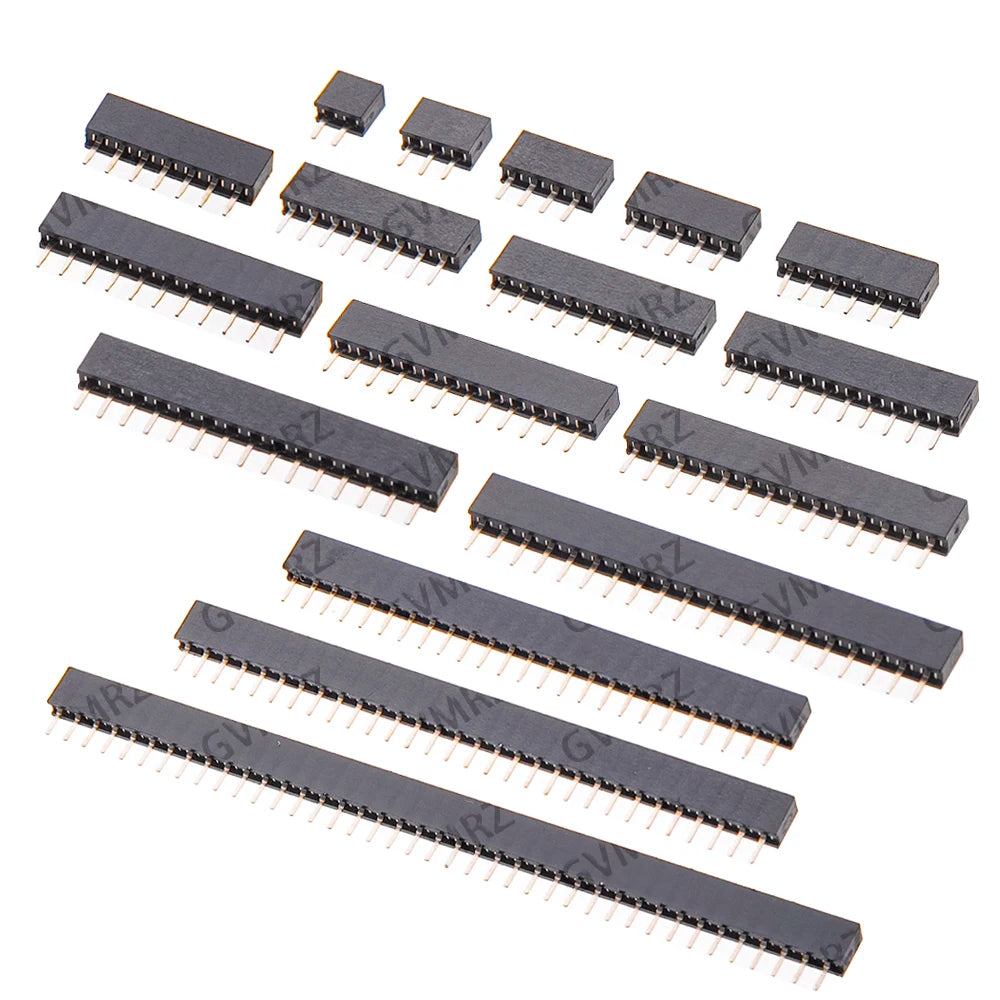 10pcs 1X 2X/2/3/4/5/6/8/10/40 PIN Single Row Straight FEMALE PIN HEADER 2.0MM 2MM Strip Connector So 1X 2