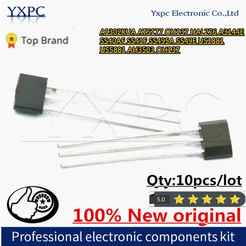 A1302KUA 02K ATS177 177 OH137 HAL276 A3144E 44E 3144 SS49E SS40AF 40AF 41F SS41F SS495A AH49E 49E US1881 U18 U58 US5881 AH3503