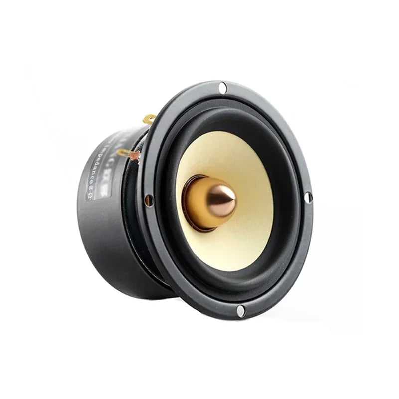 3 Inch Car Power Tweeters, HIFI Full Range Speaker Bass Loudspeaker, Yellow Paper Cone, 10-25W, 4/8 ohms, with Magnet