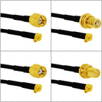 New SMA Male Female Jack  Nut  /RP SMA Switch MCX/MMCX  Male Plug Right Angle Pigtail Cable RG174 Wireless Modem Extension