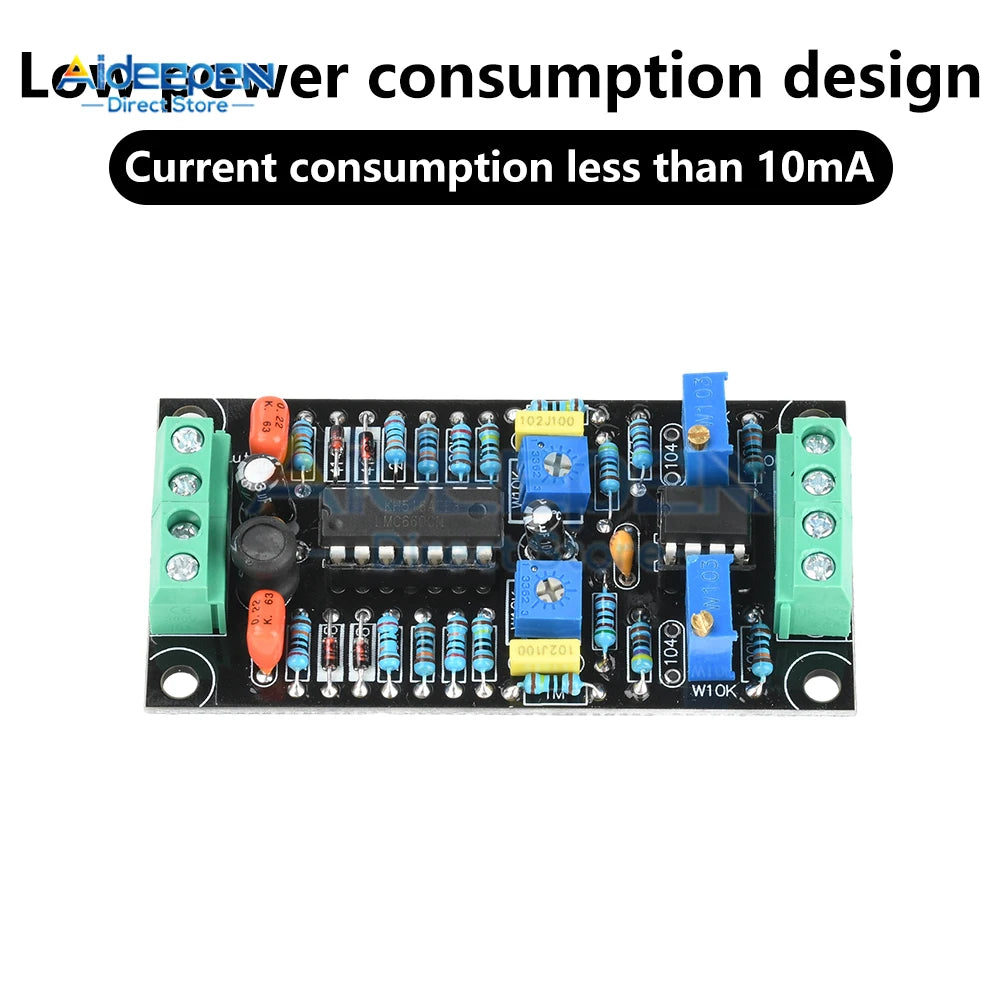 DC Single Supply 7-15V Dual-Channel Analog VU Meter Driver Board LMC660+LM358 Chip for Audio Tube Amplifiers Low Noise