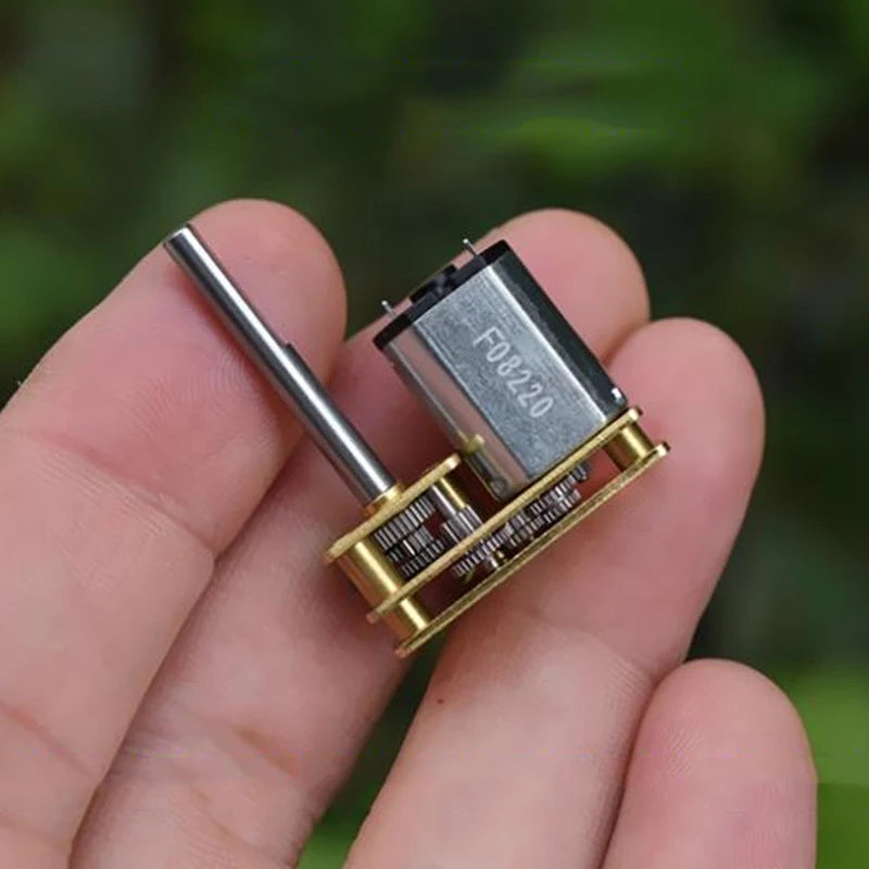 Mini N20 Full Metal Gear Motor DC 5V 6V 110RPM Slow Speed Inverted Shaft Micro Gearbox Gear Reducer Motor DIY Robot Toy Model