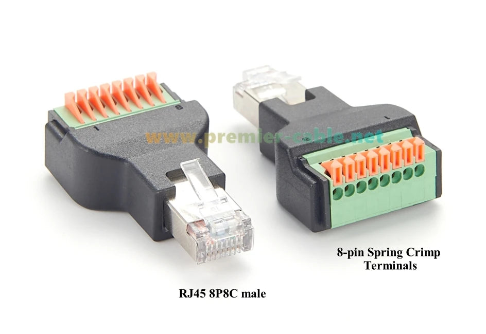 RJ45 Solderless Breakout Board RJ45 8P8C to Quick Spring Crimp Wiring Press Terminal Block Quick Push Extender for PIKA CT301