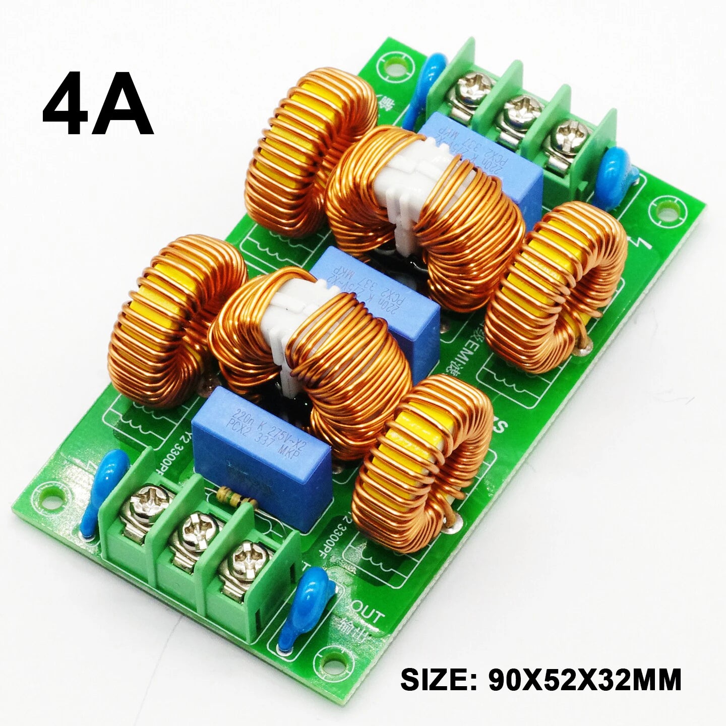 110V 220V 4-Stage AC Power EMI Filter 2A 4A 10A 15A Common/Differential Mode Noise Suppressor Purifier Audio Amp DAC Amplifer