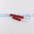 1pcs RI80 3W 5W 10W Red Glass Glaze High-Frequency Non-Inductive High-Voltage Resistor 1K 2K 5K 10K 100K 200K 500K 1M 10M 50M