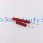 1pcs RI80 3W 5W 10W Red Glass Glaze High-Frequency Non-Inductive High-Voltage Resistor 1K 2K 5K 10K 100K 200K 500K 1M 10M 50M