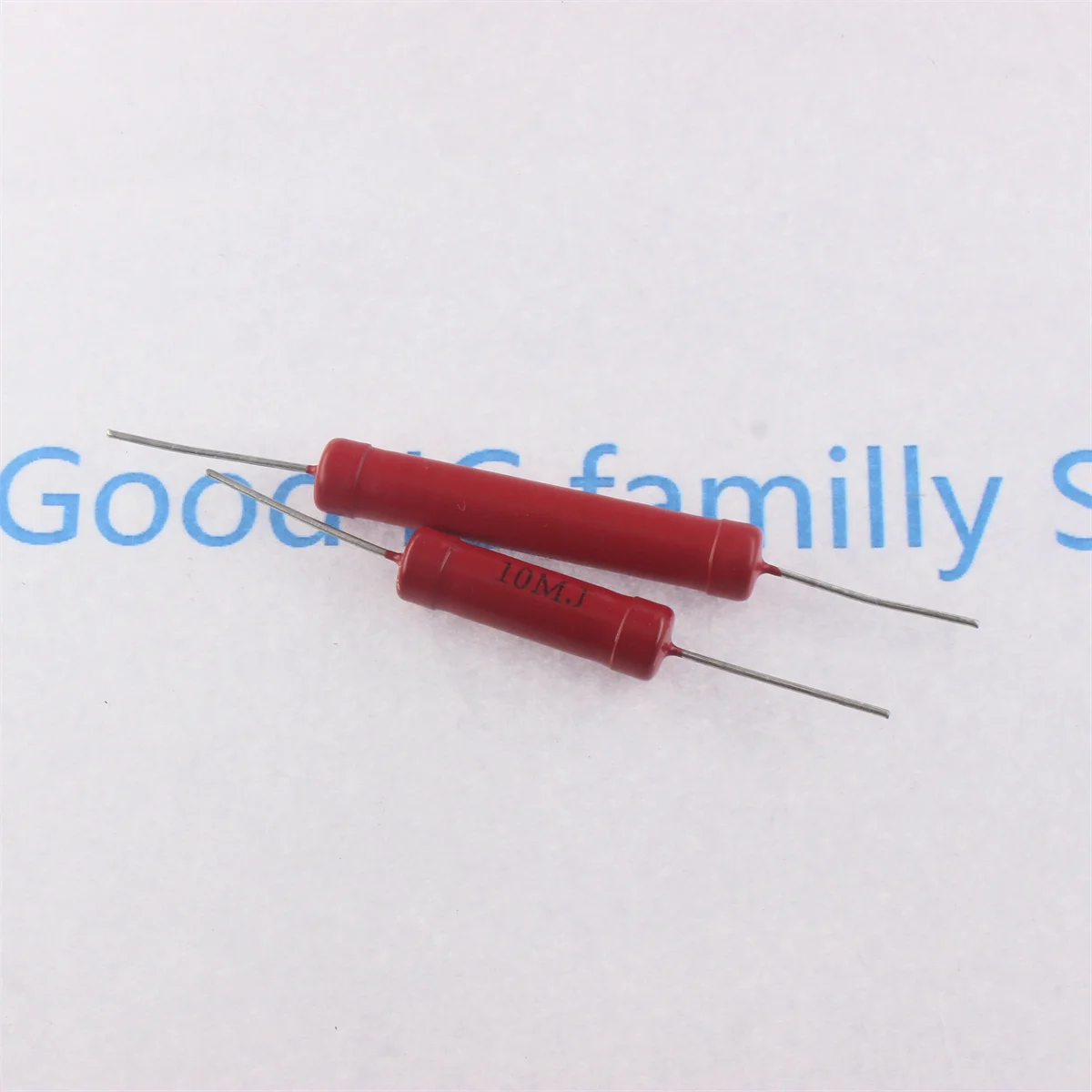 1pcs RI80 3W 5W 10W Red Glass Glaze High-Frequency Non-Inductive High-Voltage Resistor 1K 2K 5K 10K 100K 200K 500K 1M 10M 50M