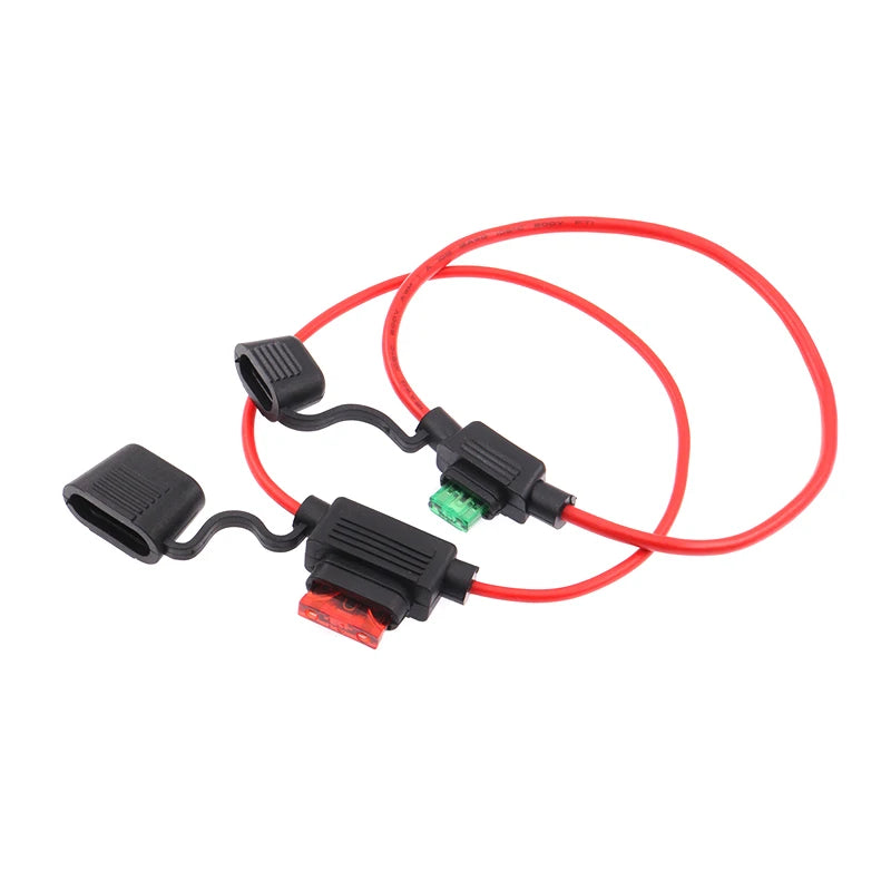 Small Medium Auto Fuse Holder Waterproof 32V Mini 18/1614/12/10AWG And Car Blade Fuse 3A 5A 7.5A 10A 15A 20A Standard/Mini/Micro