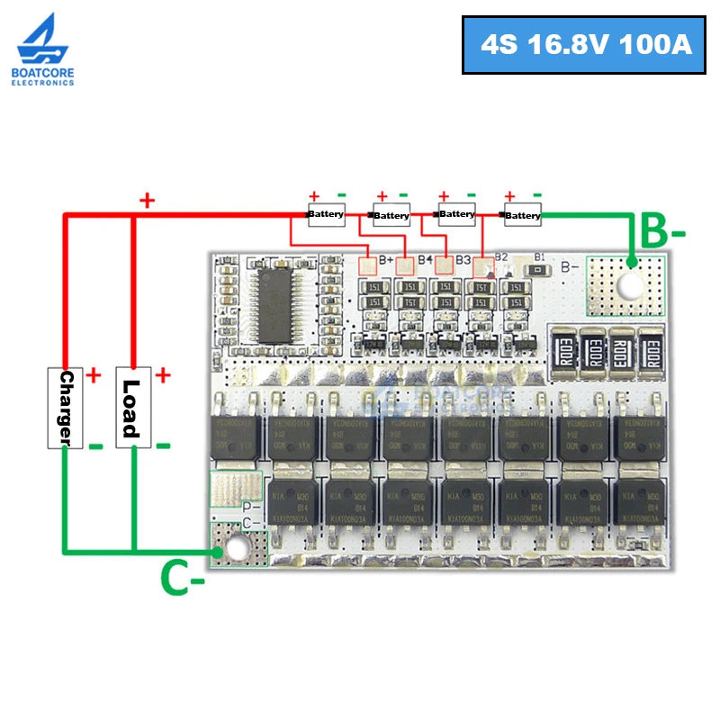 1/3/5PCS 3S 4S 5S BMS 100A Lithium Battery Protection Board Li-ion LiPo 12.6V 16.8V 21V Balance Charging Module