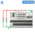 1/3/5PCS 3S 4S 5S BMS 100A Lithium Battery Protection Board Li-ion LiPo 12.6V 16.8V 21V Balance Charging Module
