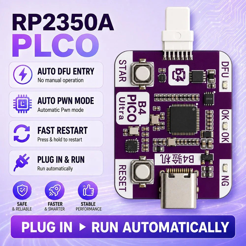 Newly Upgraded RP2350 USB A RP2350A PICO Support One Click DFU Data/Restart Enter Recovery Mode Cell Phone Repair Tools
