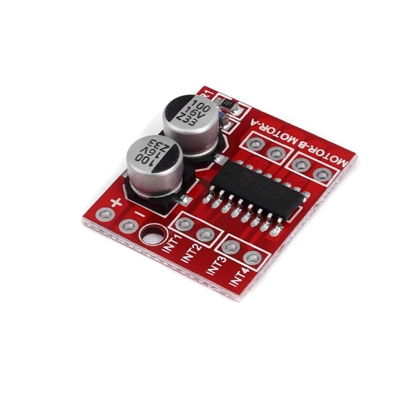 4pcs Mini L298N DC Motor Drive Board Module, 2-way PWM Dual H-Bridge Motor Drive Board