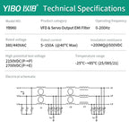 YIBO Industrial 3 Phase EMC Output Filter YB960 380V for VFD Inverter Servo Drive Motor EMI Noise Filter Anti Interference